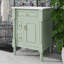 Meuble-lavabo de salle de bain avec lavabo intégré, armoire autoportante avec tiroir rabattable et tablette réglable à l'intérieur-1339734740