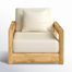 Melrose Teak Outdoor Lounge Chair
