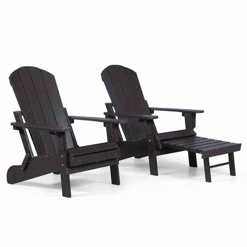 Chaise Adirondack pliante Hurley Morphew, Espresso