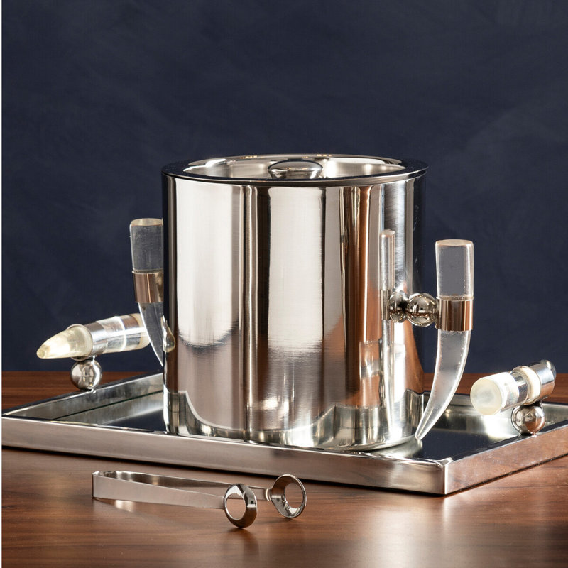 Hogarth Mixology Herne Acrylic Horn Handle Ice Bucket