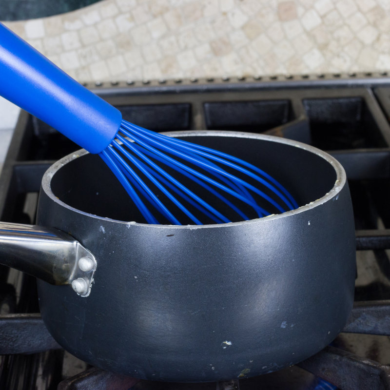 Blue 9-Piece Silicone Kitchen Utensil Set with Stainless Steel Core