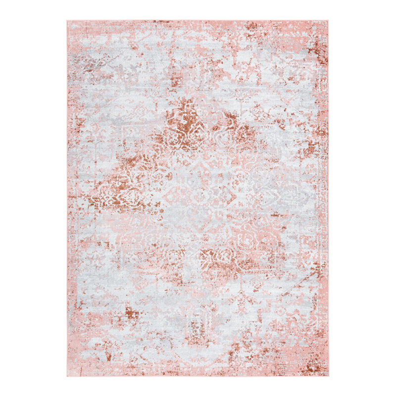 Tapis Langie Street® Vintage Massie - rose, Rectangle 9 pi x 12 pi