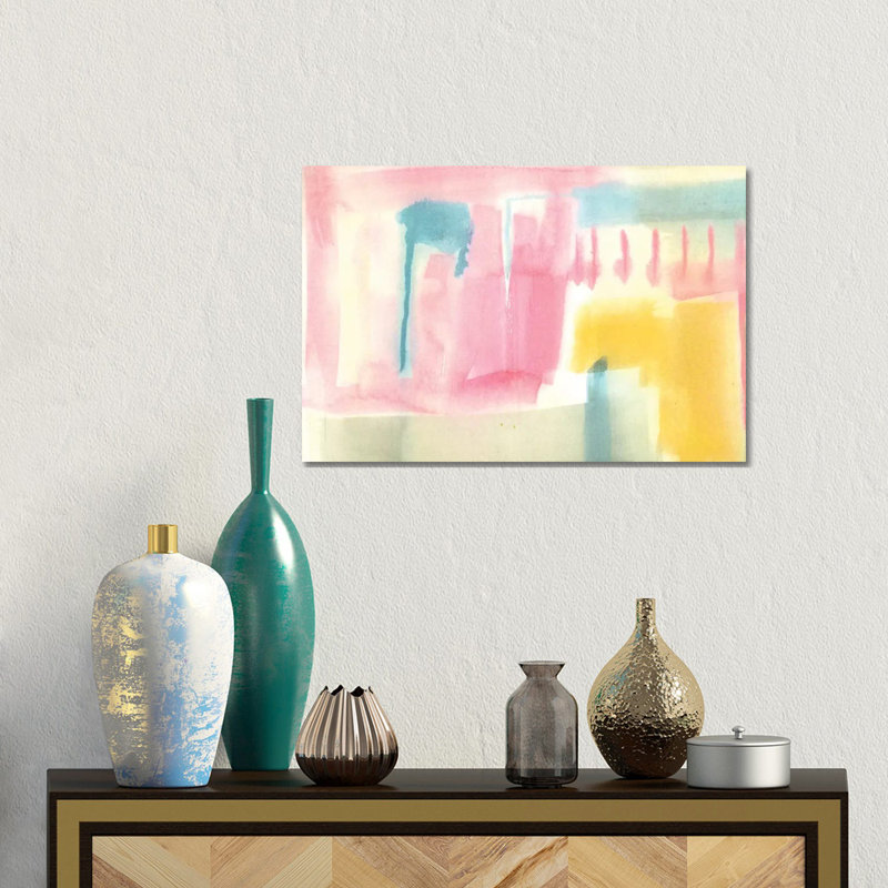 Pastel Luxe III by Jennifer Goldberger - Gallery-Wrapped Canvas Giclée on Canvas, Wrapped Canvas, 30.48 cm H x 45.72 cm W