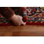 Tapis rouge en laine Kerman Persian Design