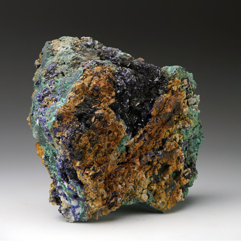 Azurite avec malachite - 1,28 lb