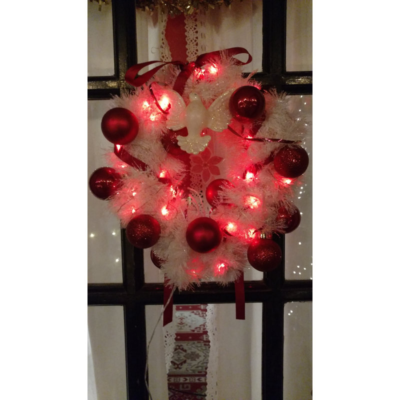 Stoller Outdoor 50 - Bulb 16'' Battery Powered LED Fairy String Light, Red