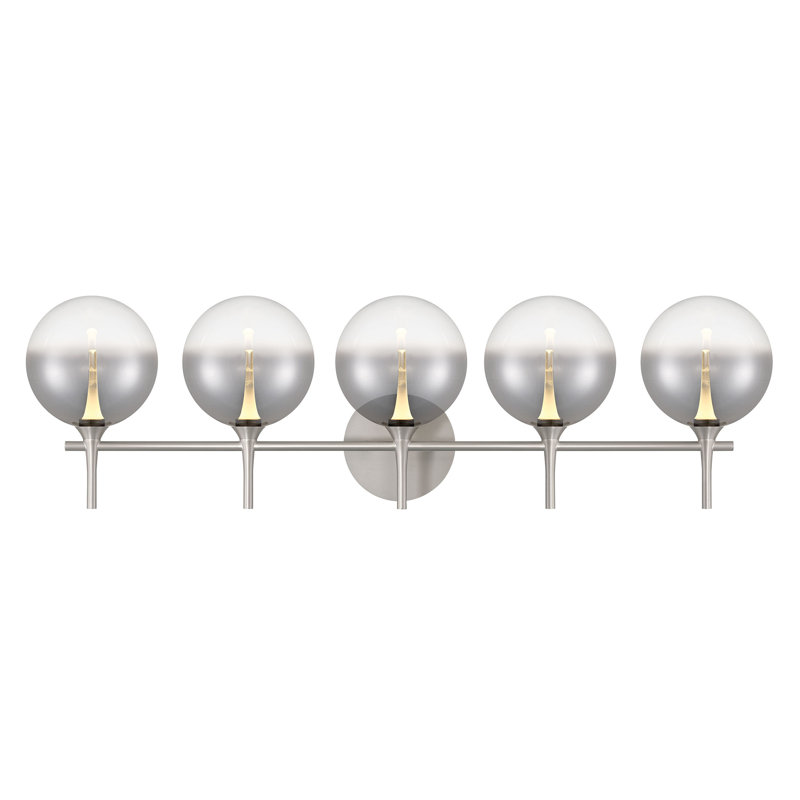 Iissa, coiffeuse, 5Lt, verre ambré, Fumé, Nickel satiné