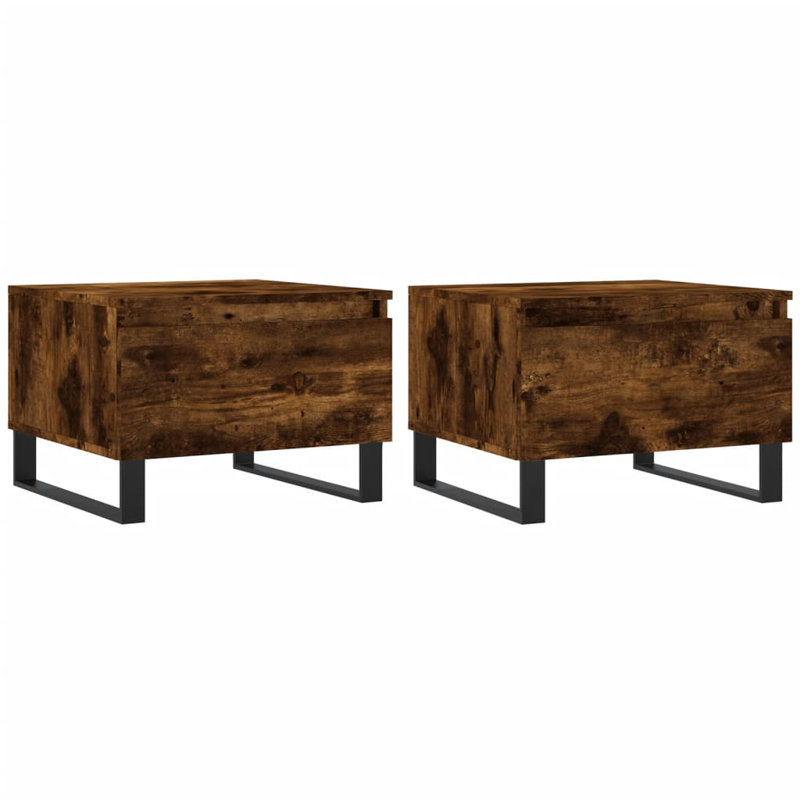 Coffee Table with Storage, Smoked Oak