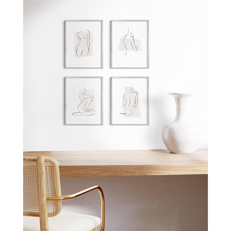 Cadre photo en métal, Argent, L 5 po x H 7 po