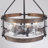 6 - Light 18.9'' Dimmable Modern Drum Candle   Chandelier With Glass Shape-813191127