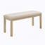Ensemble de table de salle à manger 6 pièces, table de cuisine rectangulaire en bois avec banc et 4 chaises rembourrées