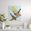 Perched 2' Framed Graphic Art Print on Glass