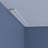 Endurathane Andrew Crown Moulding, 3/4"H x 2 3/8"P x 96"L, Factory Primed