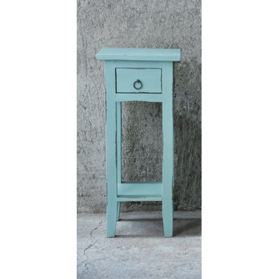 Bettie Solid Wood End Table with Storage