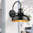 Infrared Motion Sensor Farmhouse Barn Light, 13.5" Black Outdoor Wall Sconce,Industrial Exterior Wall Lamp, 1 Pack-1563225332
