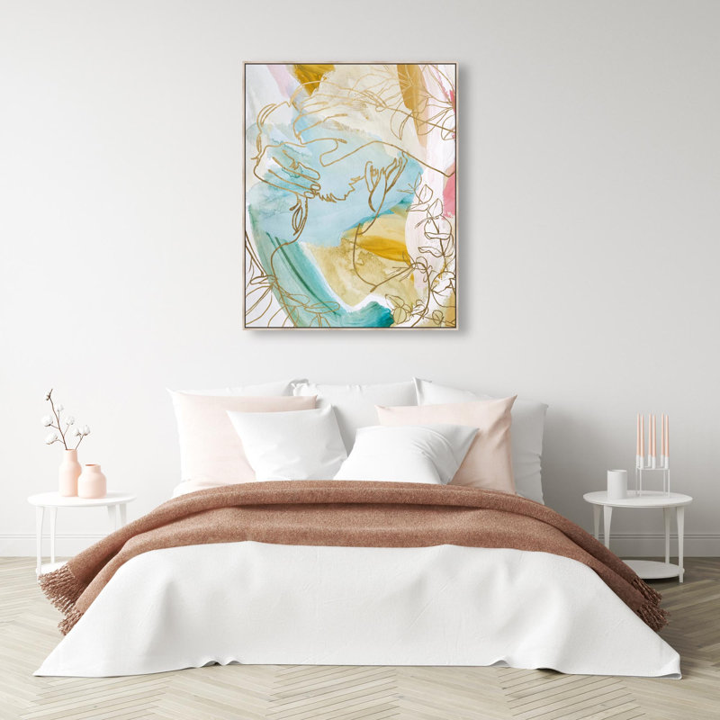 Oliver Gal Head is a Jungle Portrait - Paint & Heavy Gel Top Coat Framed Canvas Art, Cream, 37" H x 31" W