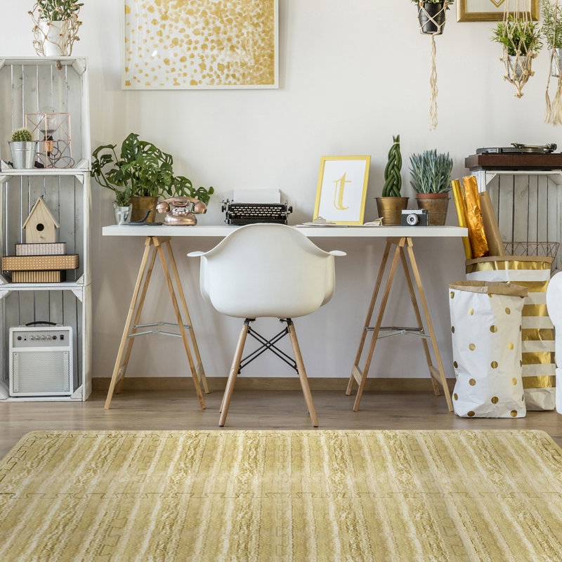 Sorbus 24" Interlocking Floor Foam Mat in Marble Print