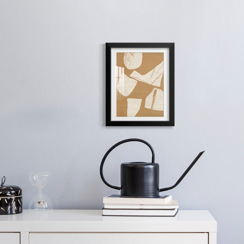 Piecemeal II -Framed Print, 28.5" H x 20.5" W, Black