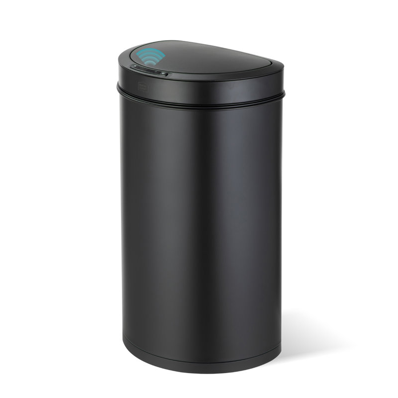 13 Gallon Automatic Trash Can With Motion Sensor, Black