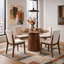 Chaise parsons rembourrée en lin Barriento-20575650