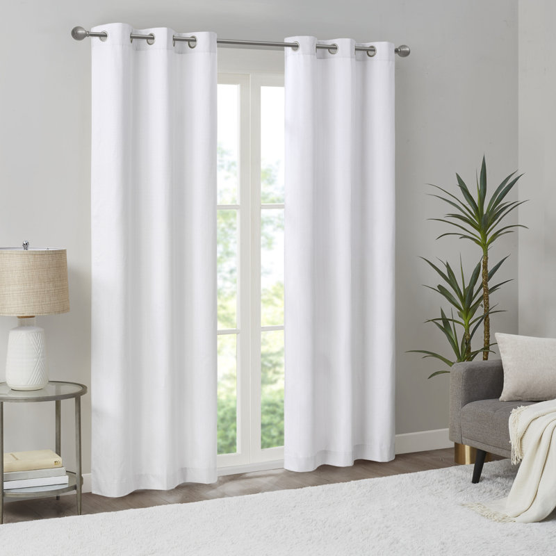 Paire de rideaux obscurcissant Galen, Blanc