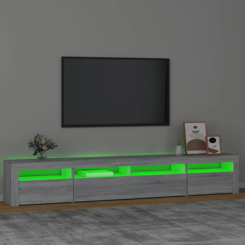 TV Stand, Grey Sonoma, 240cm