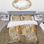 Literie Serenity II dorée et blanche Royal Flower Garden-985859153