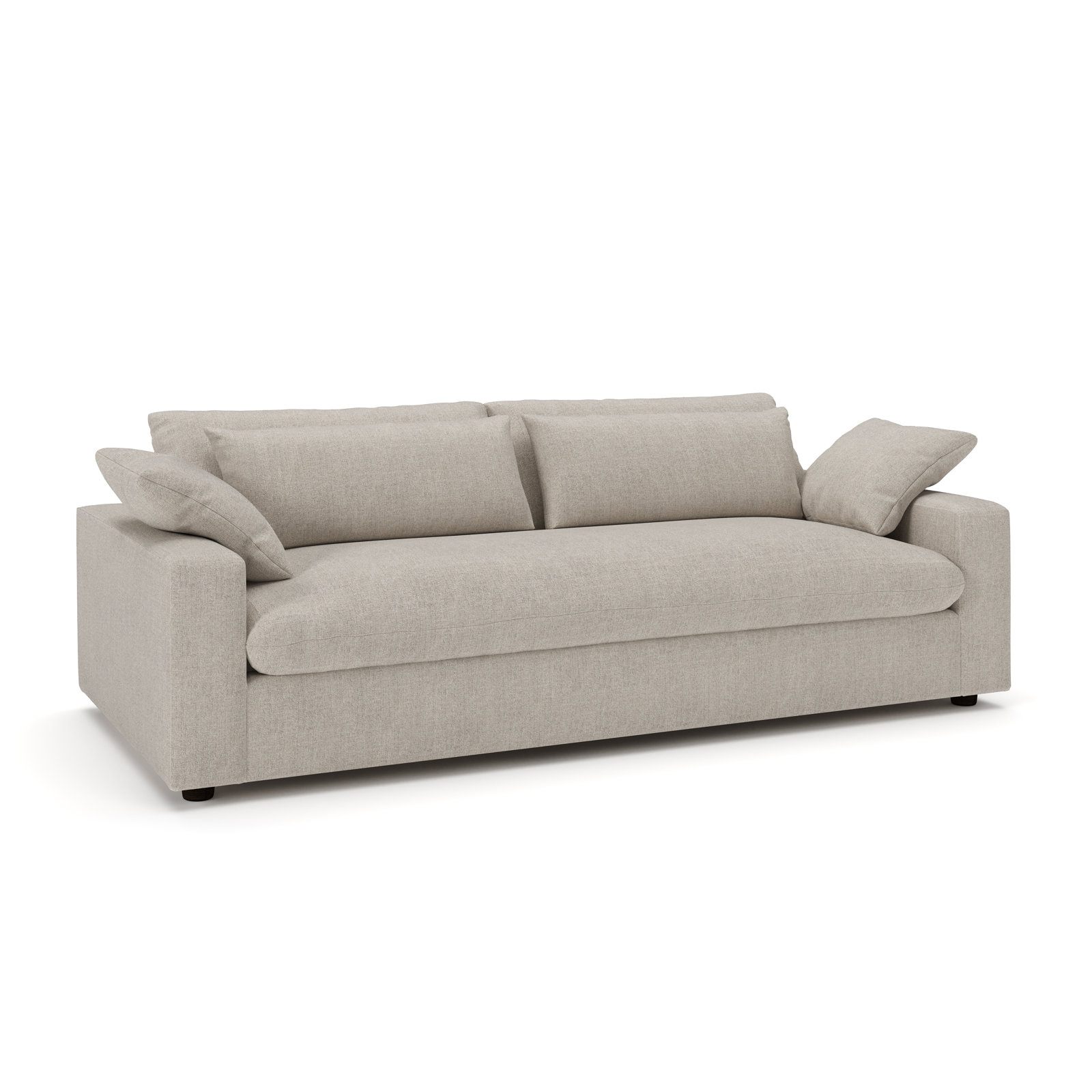 Remy 90'' Upholstered Sofa, Monique Twine Boucle