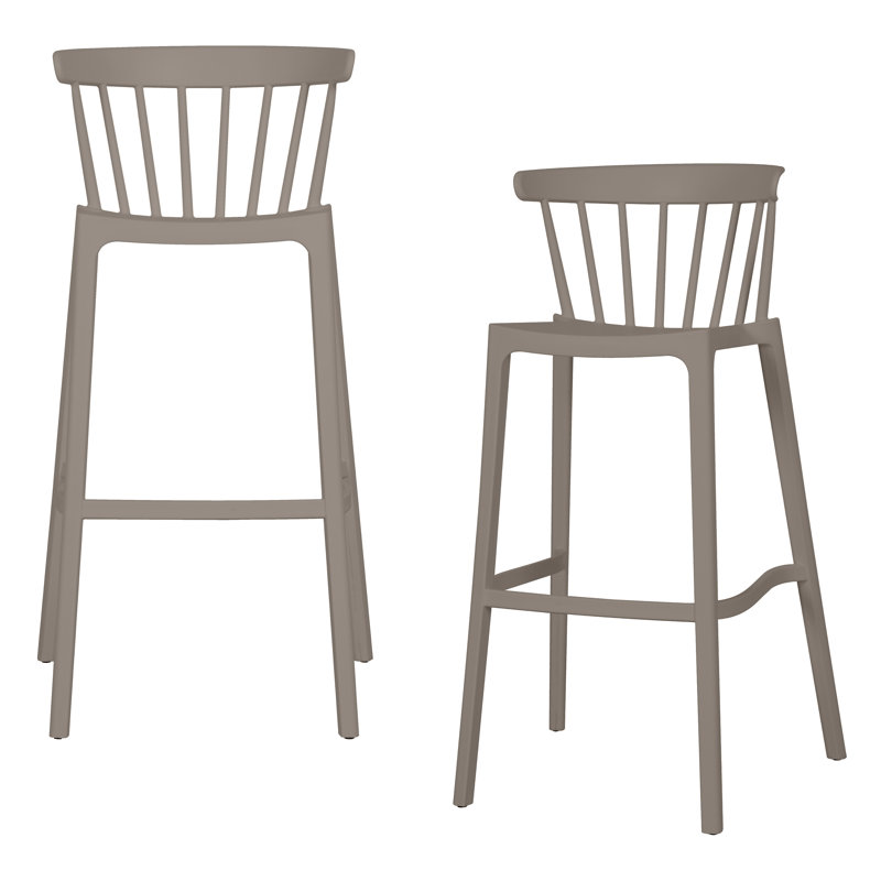 Bliss Outdoor 76.5cm Bar Stool, Taupe