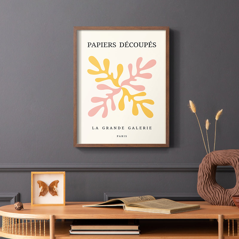 Matisse CDI Framed Print - Solid Wood, Brown Single Picture Framed, 28" H x 22" W