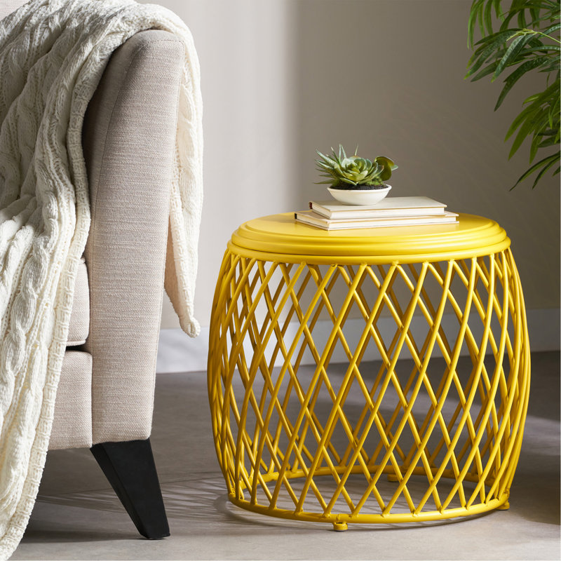 TABLE D'APPOINT 19,75 ALAMERAS, Jaune