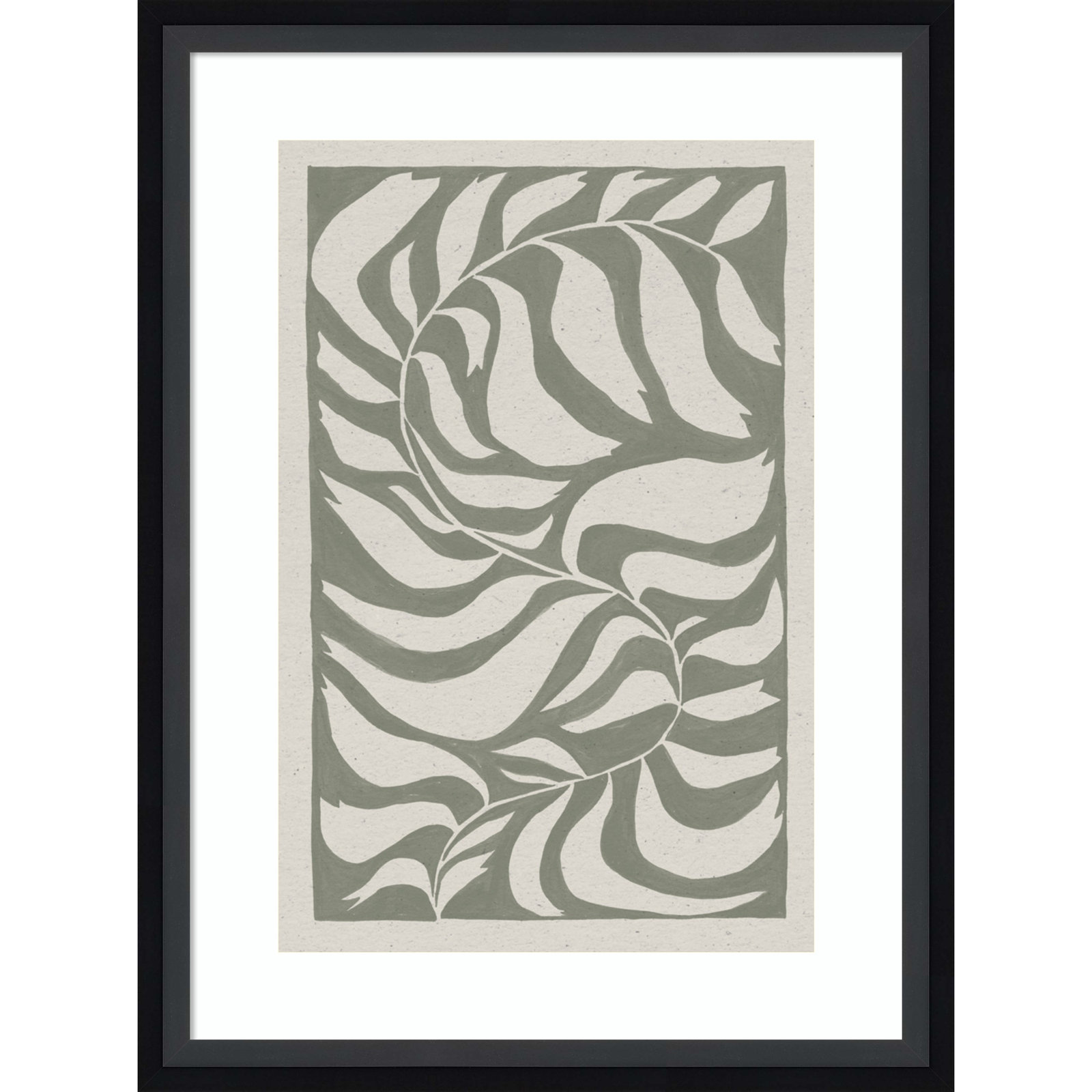 Winding Vine by Moira Hershey, Black, 17" H x 13" W x 2" D