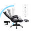 Brayden Studio Mcgaughey Reclining and Adjustable Height PC & Racing Game Chair in Black-1661635575