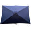 Parasol de patio rectangulaire de 6 pi x 9 pi - imperméable à l'eau à l'extérieur, manivelle et inclinaison faciles, pour piscine de jardin, abri imperméable, construction avec piscine à bouton-poussoir-121047287