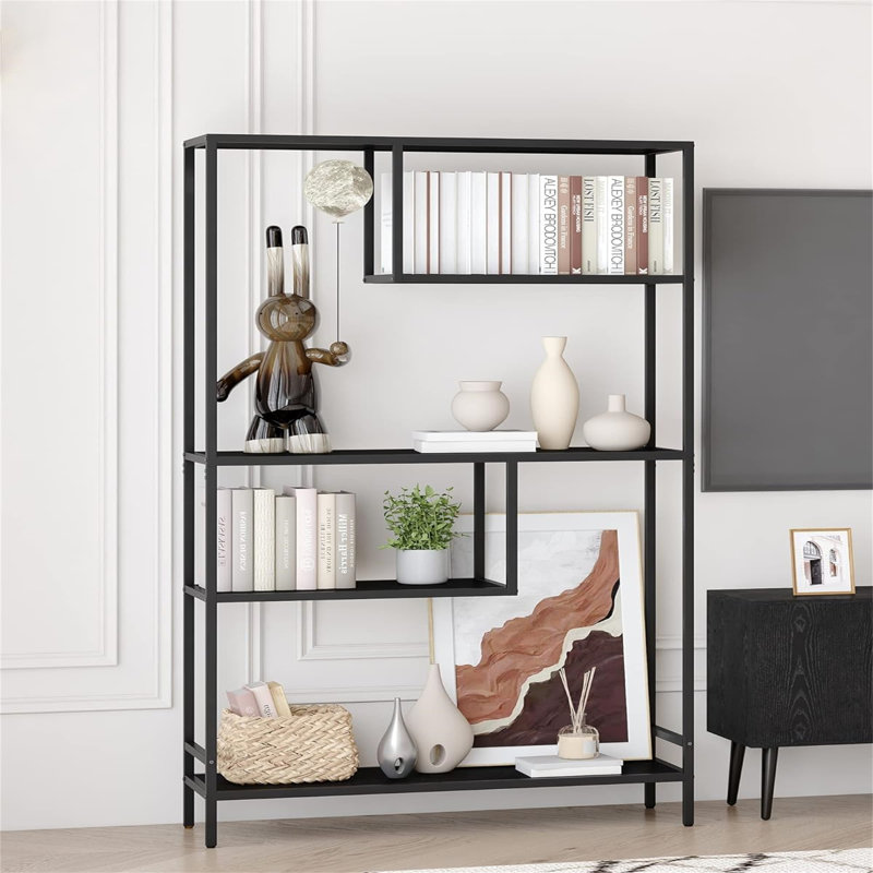 179cm H x 100cm W Metal Geometric Bookcase