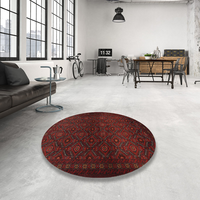 Southwestern Indoor Rug, Round 7'