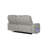 Fortuner Modern Style Upholstery Recliner Loveseat Made With Wood & Massage Function Included-Gray