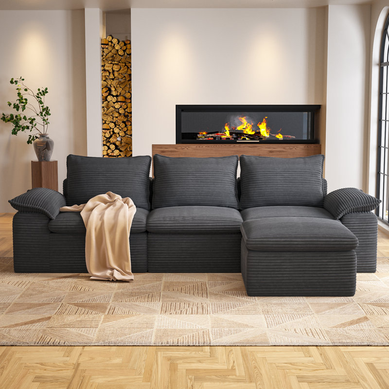 Canapé modulaire Boneless, Gris