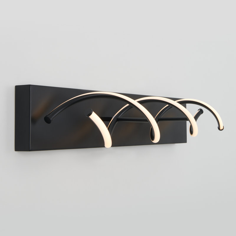 Lesslie Dimmable LED Vanity Light, Black