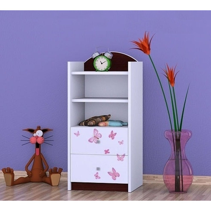 Jayden 96cm H X 45cm W Animals Kids Cube, Wenge