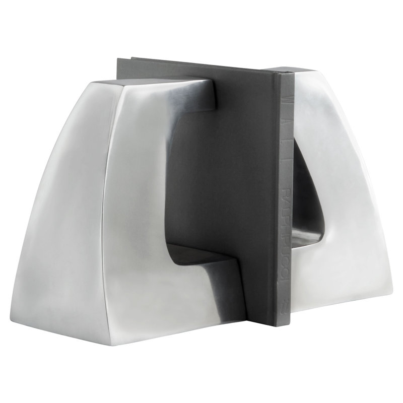 Apostrophe Polished Aluminum Bookends