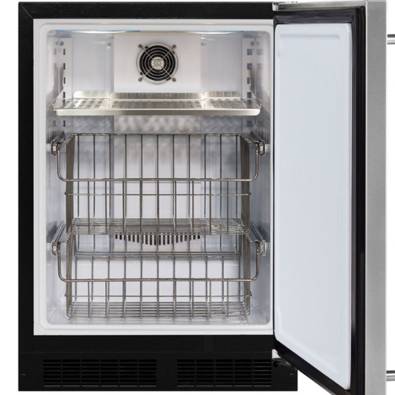 Marvel 24"W. Classic 4.9 Cu.Ft. Built-In High-Capacity Upright Freezer - Stainless Steel