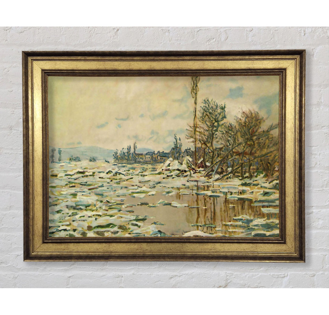 Gerahmtes Wandbild Break Up Of Ice von Monet