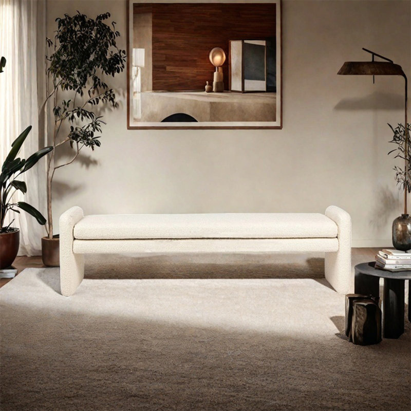 Repose-pieds Simple, H 17,72 po x l 59,06 po x P 19,69 po
