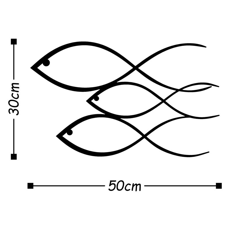 Accessoire mural décoratif en métal, 100% métal, 19,7 po x 11,8 po | Épaisseur durable de 1,2 mm | Finition noire élégante | Parfait pour la décoration de la maison ou du bureau, ajoute style et élégance à tout espace