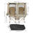 Double Folding Camping Chair With Canopy For 2 Adults Outdoor Loveseat Chair With Cooler Bag Cup Holders Carry Bag-122057326