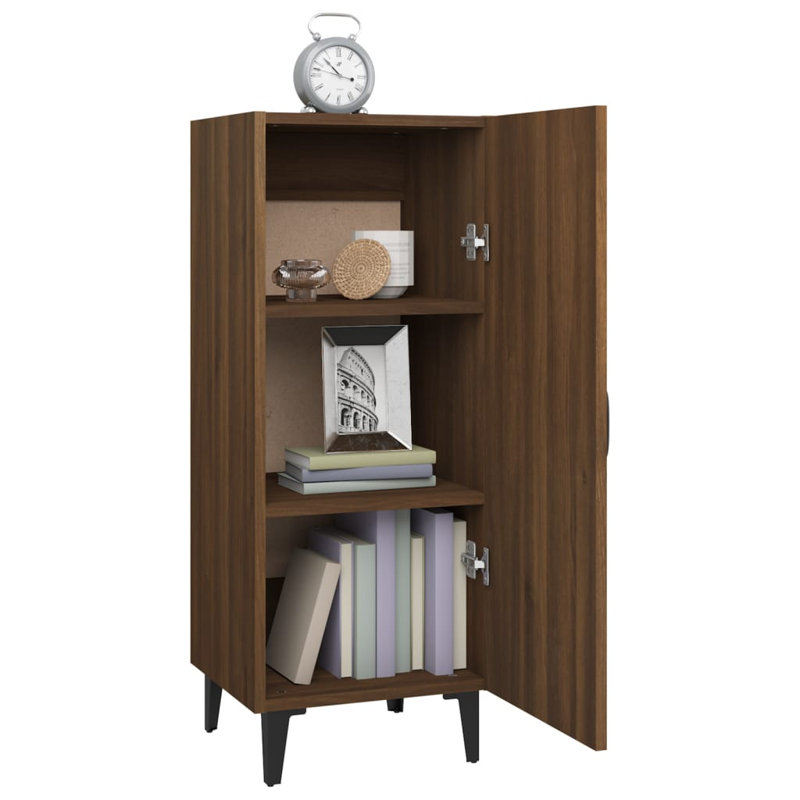 Hornell Rectangle Accent Cabinet, Brown Oak