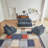 Flannel U Shaped Sectional Sofa Couch-1015132728