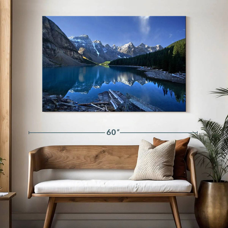 Lac pittoresque de la Moraine, H 34 po x l 51 po