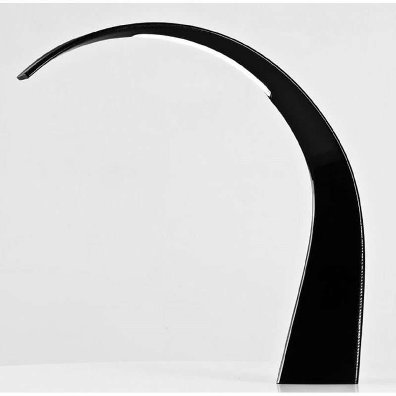 Lampe de table DEL Taj, Noir mat lustré, 24.41' H X 21.85' W X 5.91' D